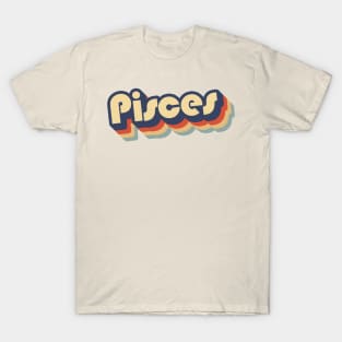 Pisces - Retro '70s Style T-Shirt